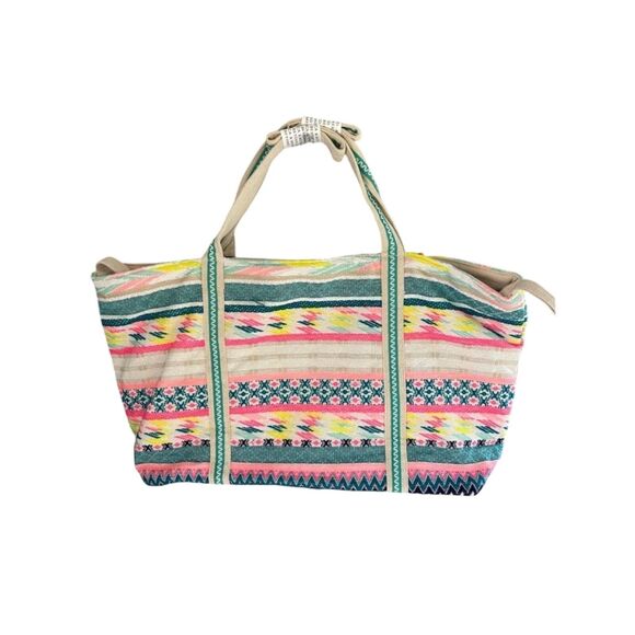 America and Beyond DAPHNE EMBELLISHED MULTI-COLORED HAND BEADED TOTE - Picture 6 of 8